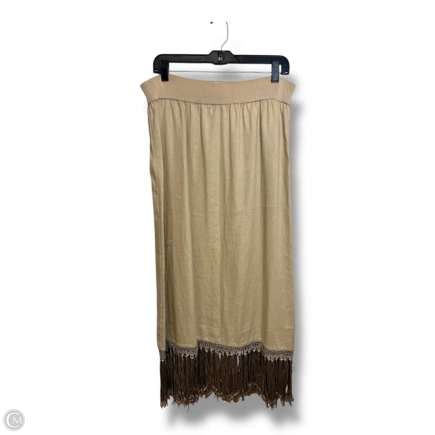 Skirt Midi By Chicos In Beige, Size: S