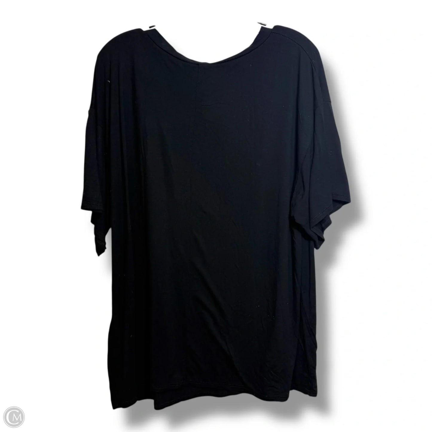 Top Short Sleeve By Sew In Love In Black, Size: Xl