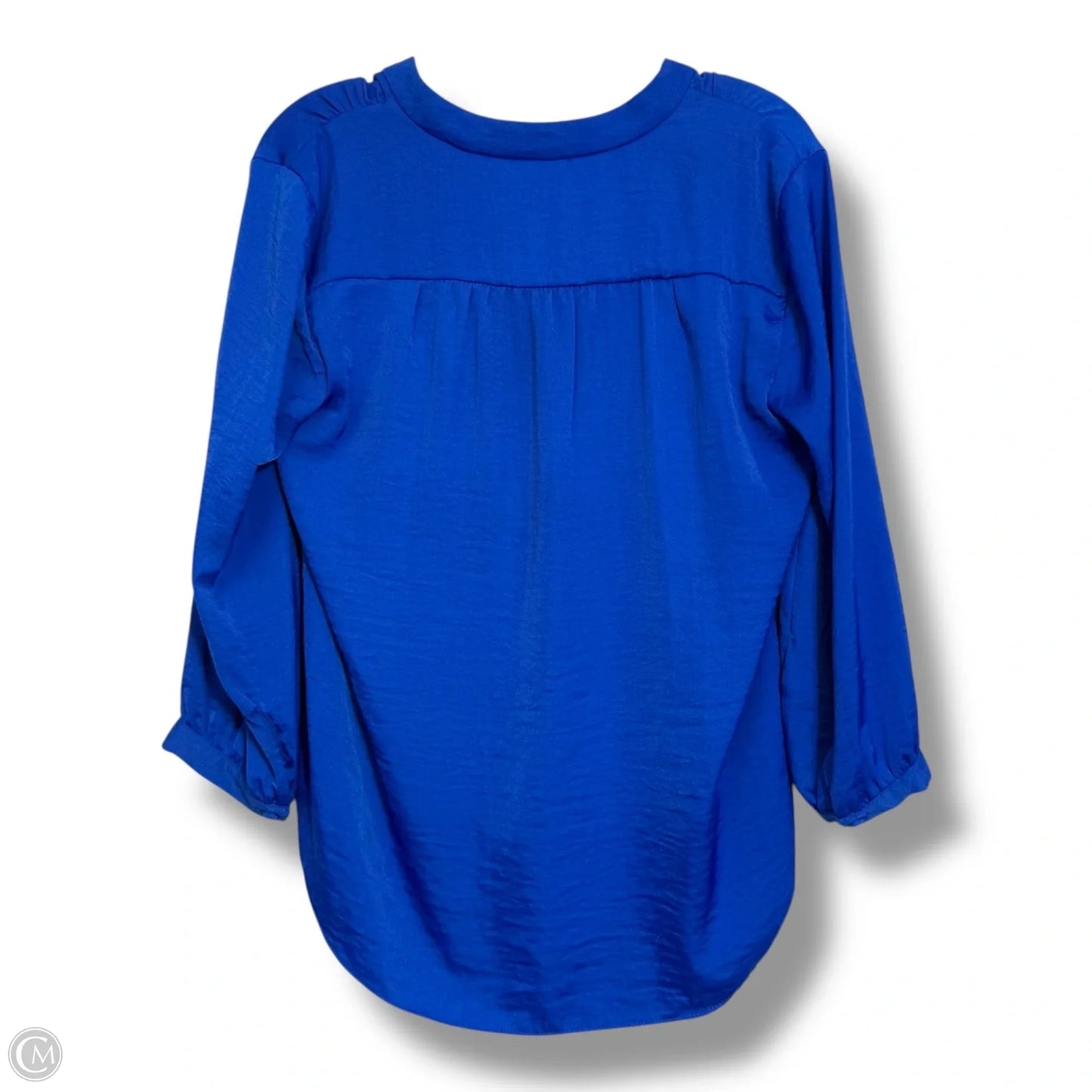 Top Long Sleeve By Vince Camuto In Blue, Size: M