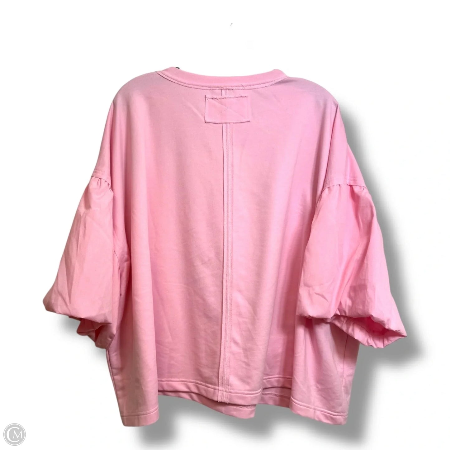 Top Short Sleeve By Oddi In Pink, Size: 1x