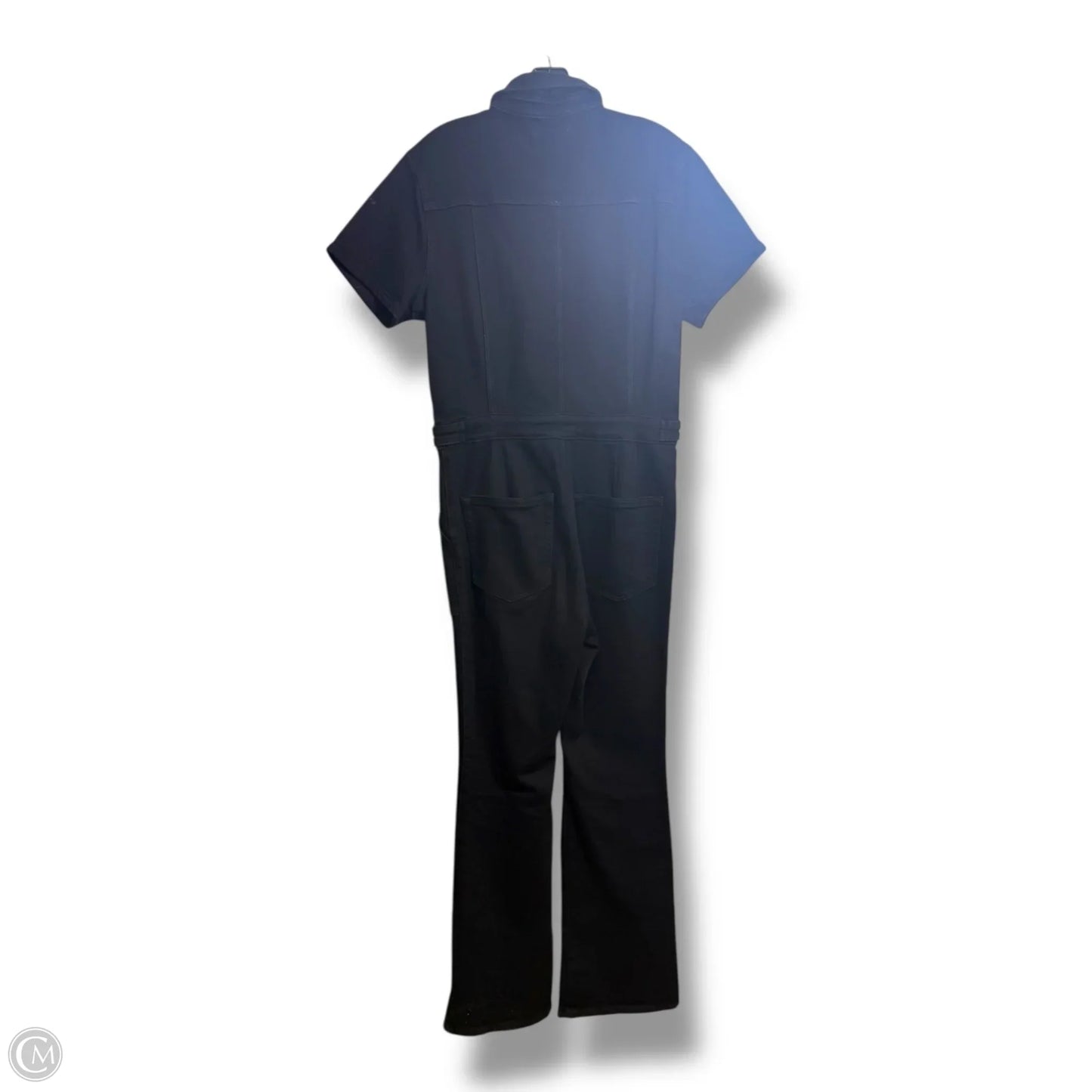 Jumpsuit By Good American In Black Denim, Size: Xl