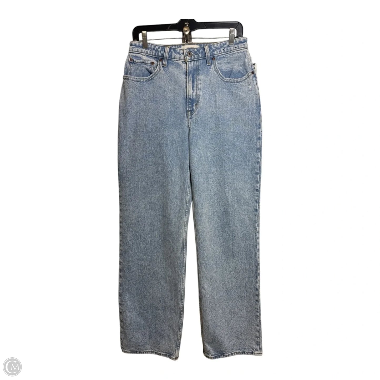Jeans Straight By Abercrombie And Fitch In Blue Denim, Size: 8