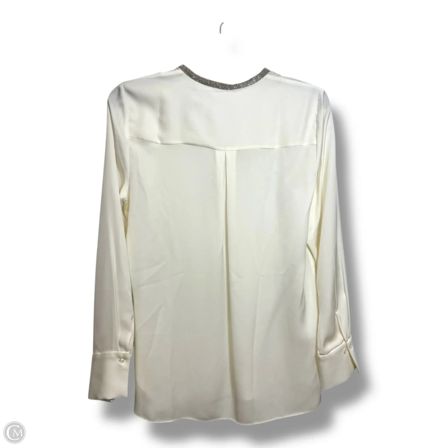 Top Long Sleeve By Elie Tahari In Ivory, Size: S