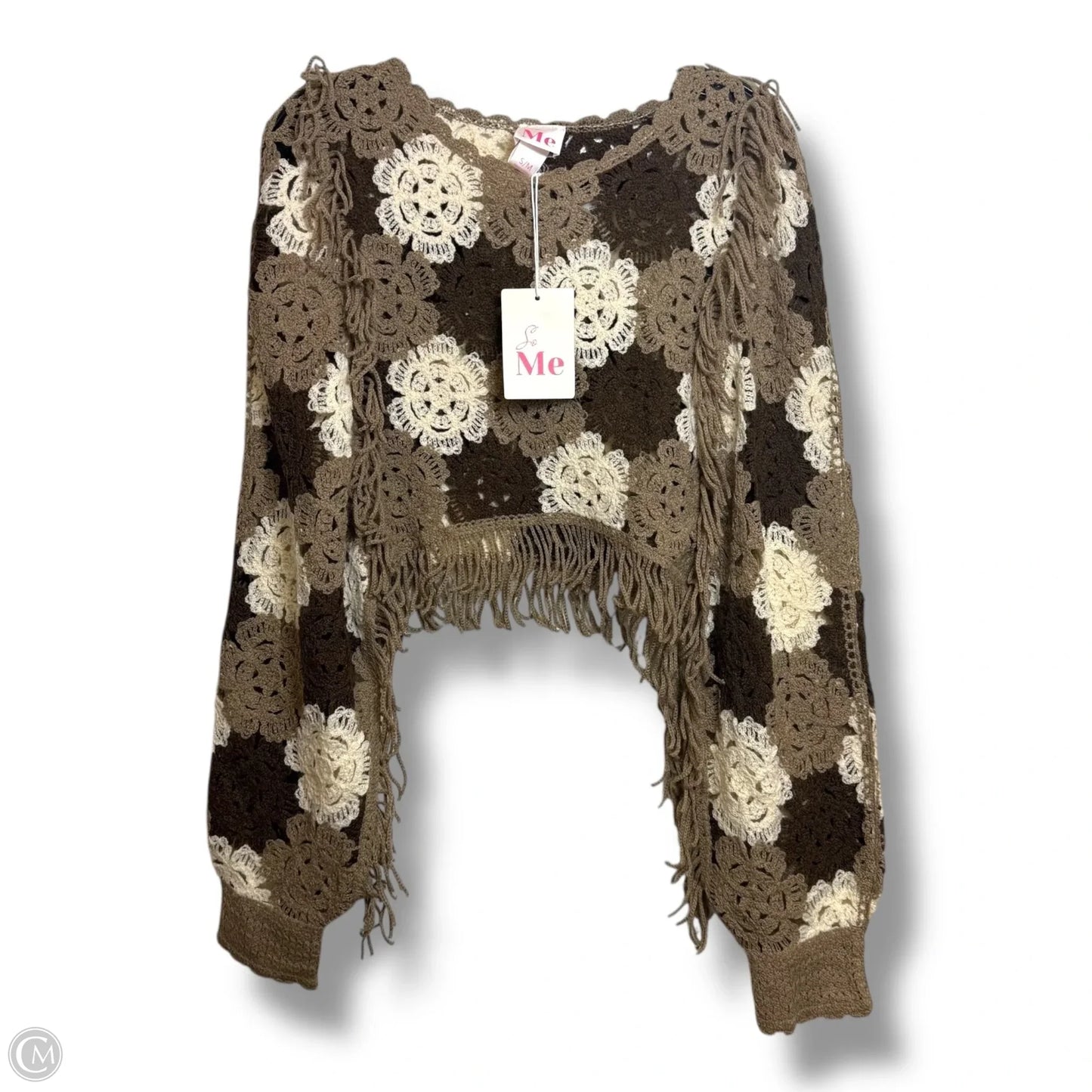Poncho By Cme In Beige, Size: S