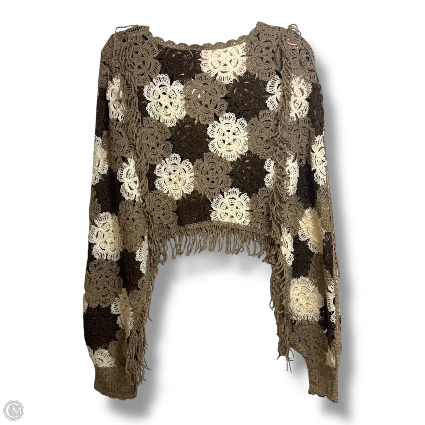 Poncho By Cme In Beige, Size: S