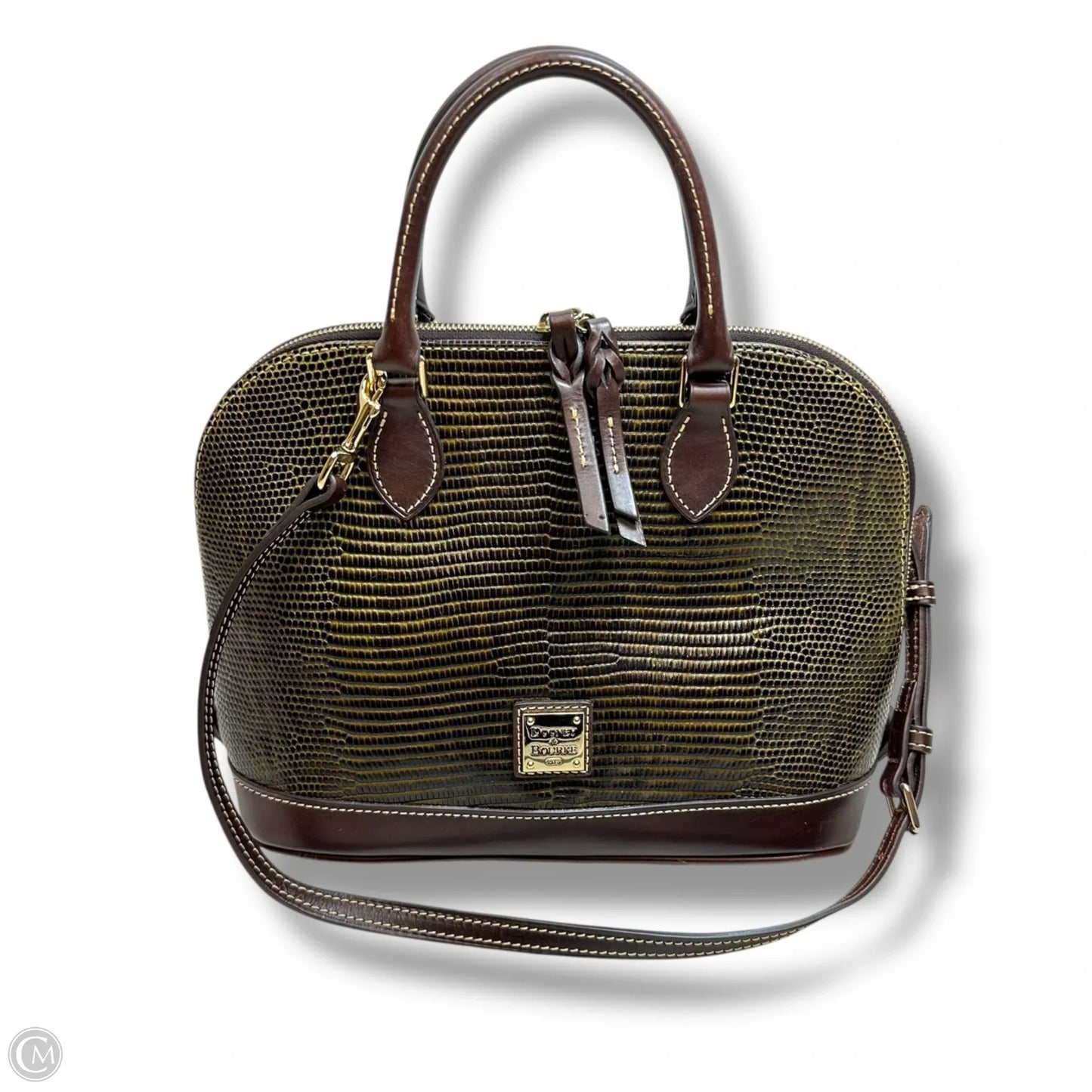Zip zip satchel Handbag Designer By Dooney And Bourke, Size: Medium