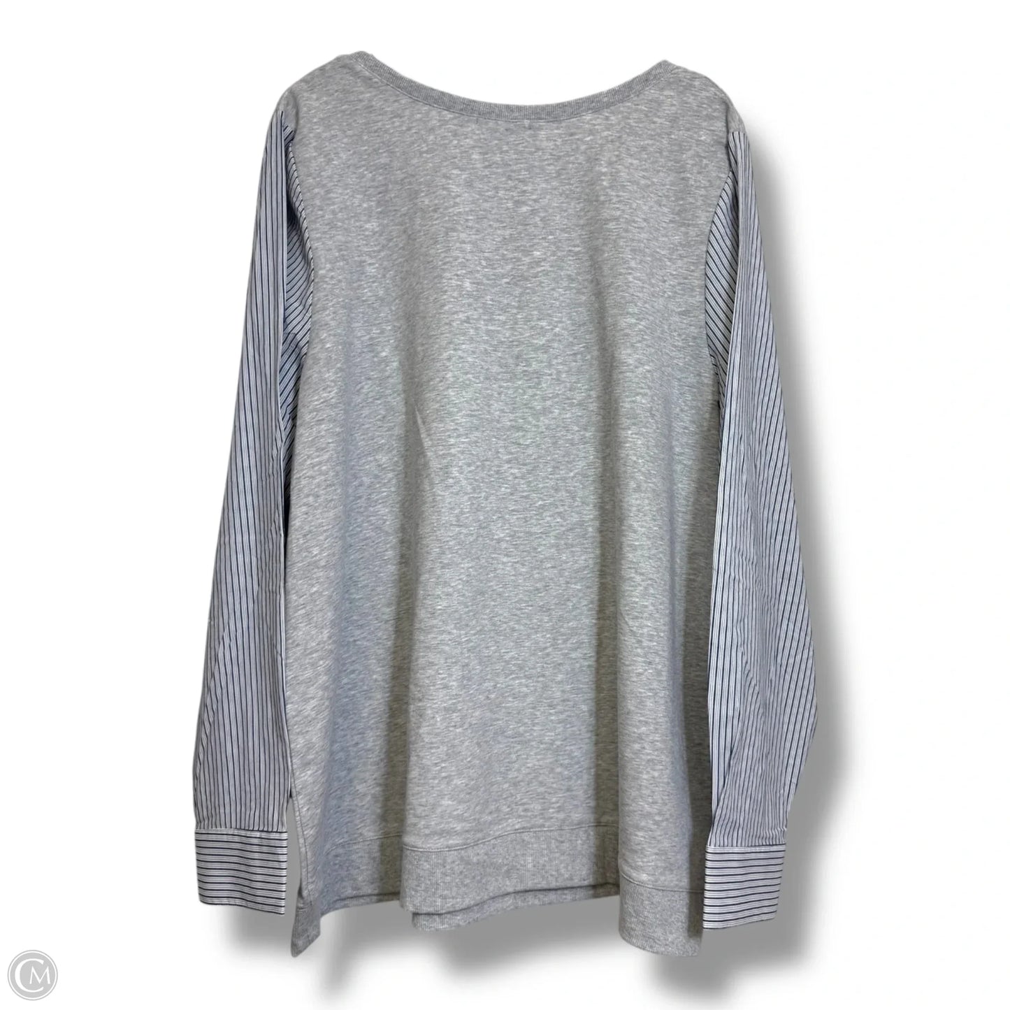 Top Long Sleeve By Lane Bryant In Grey, Size: 2x