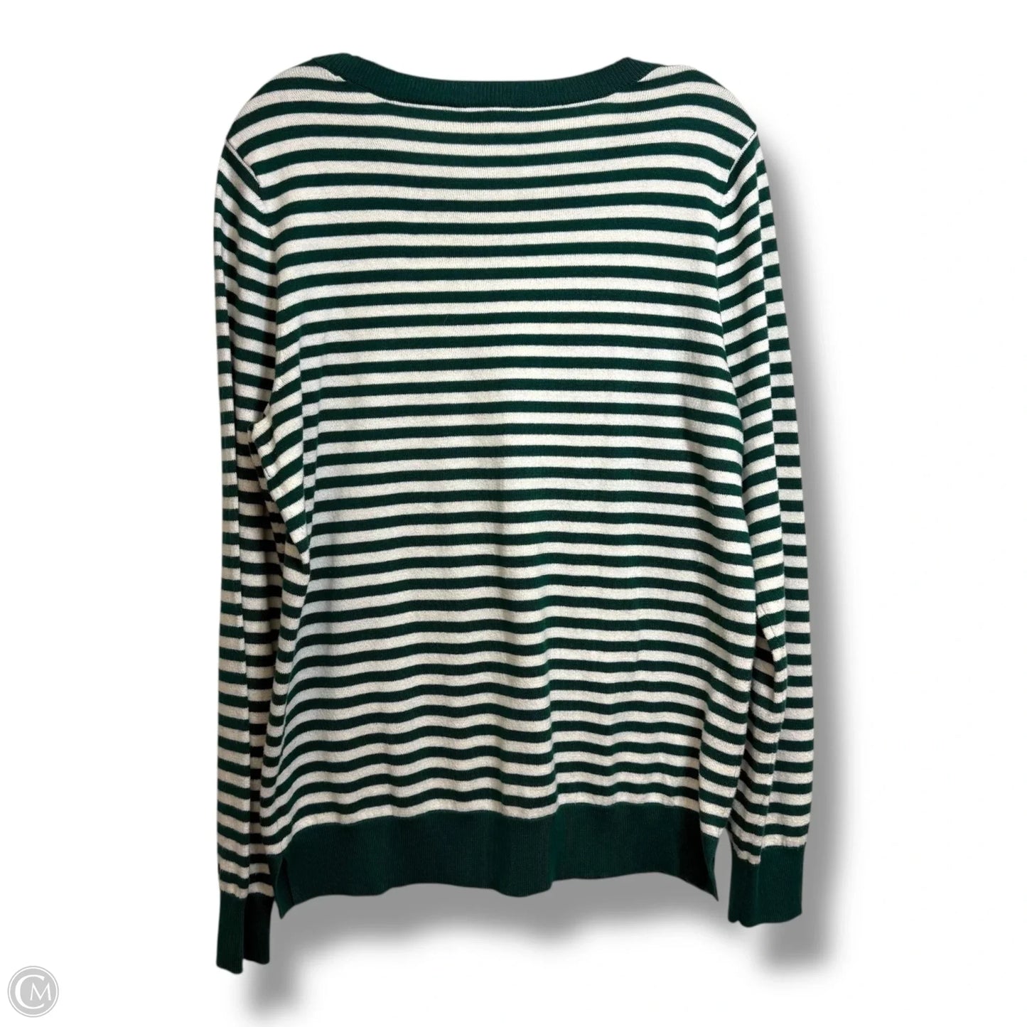 Sweater By Loft In Striped Pattern, Size: L