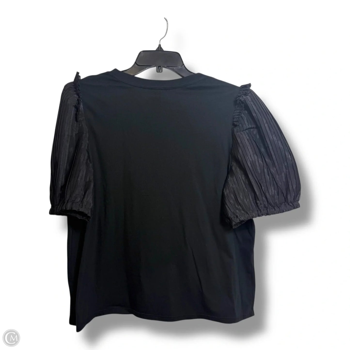 Top Short Sleeve By Express In Black, Size: Xl