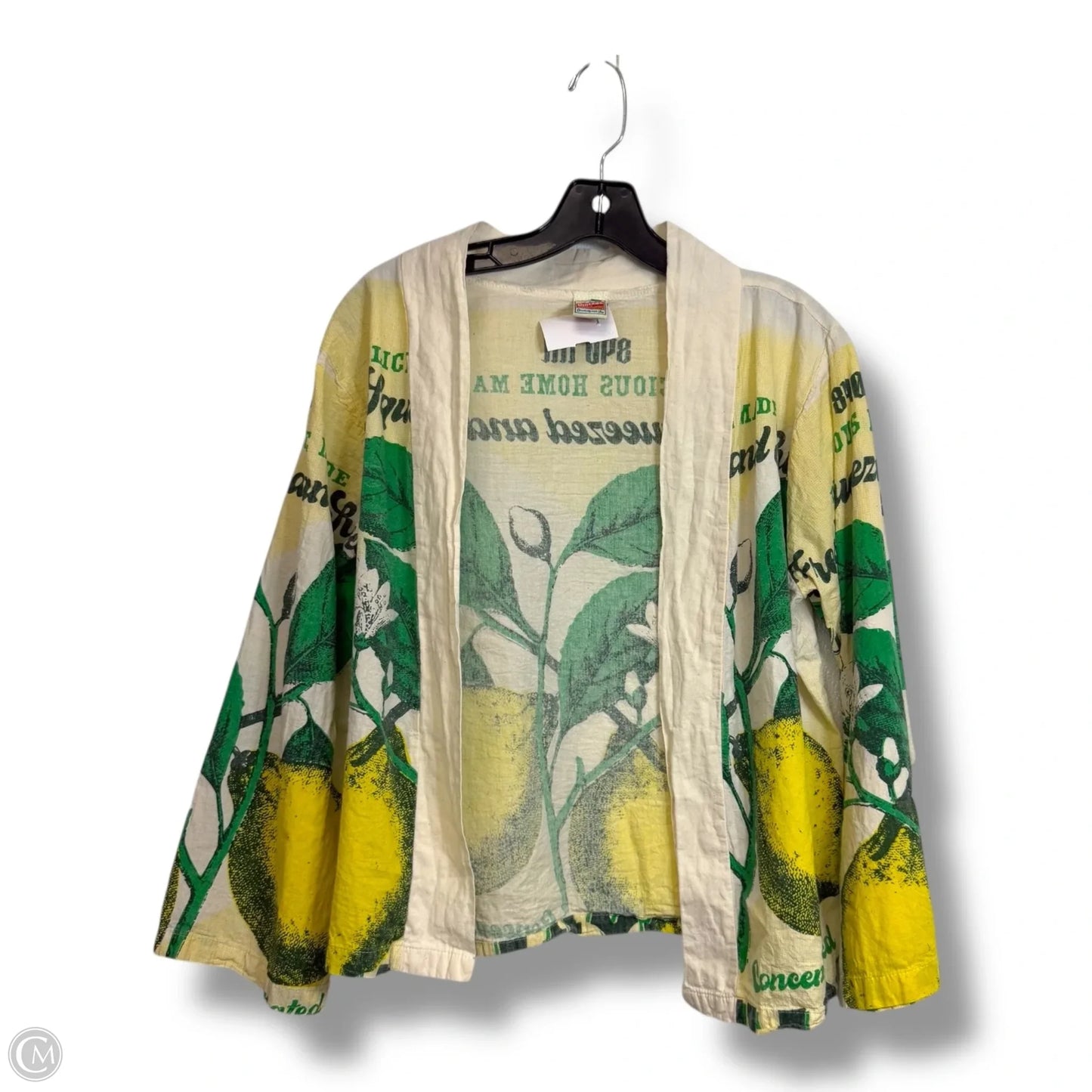 Cardigan By Vintage In Yellow, Size: Osfm