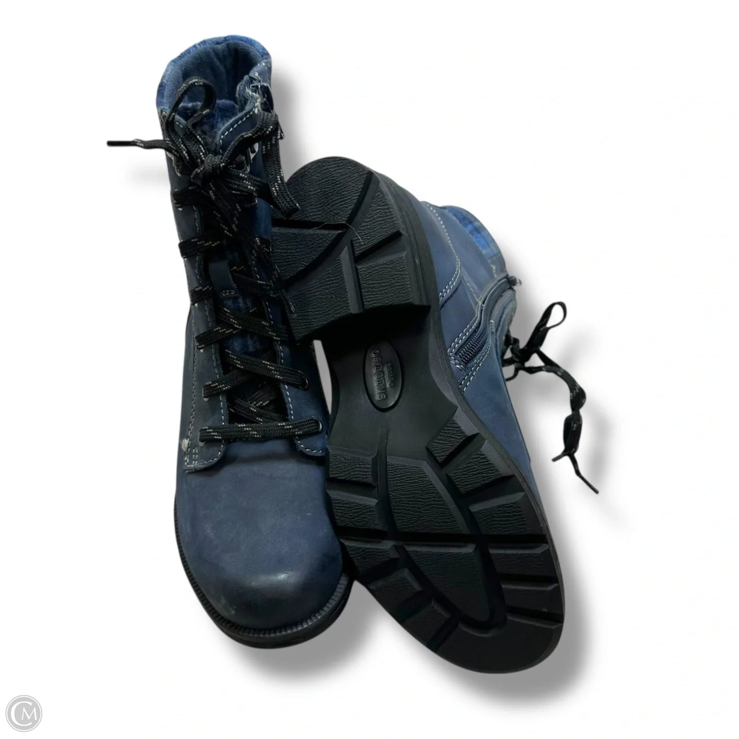 Boots Ankle Flats By Earth Origins In Navy, Size: 8.5