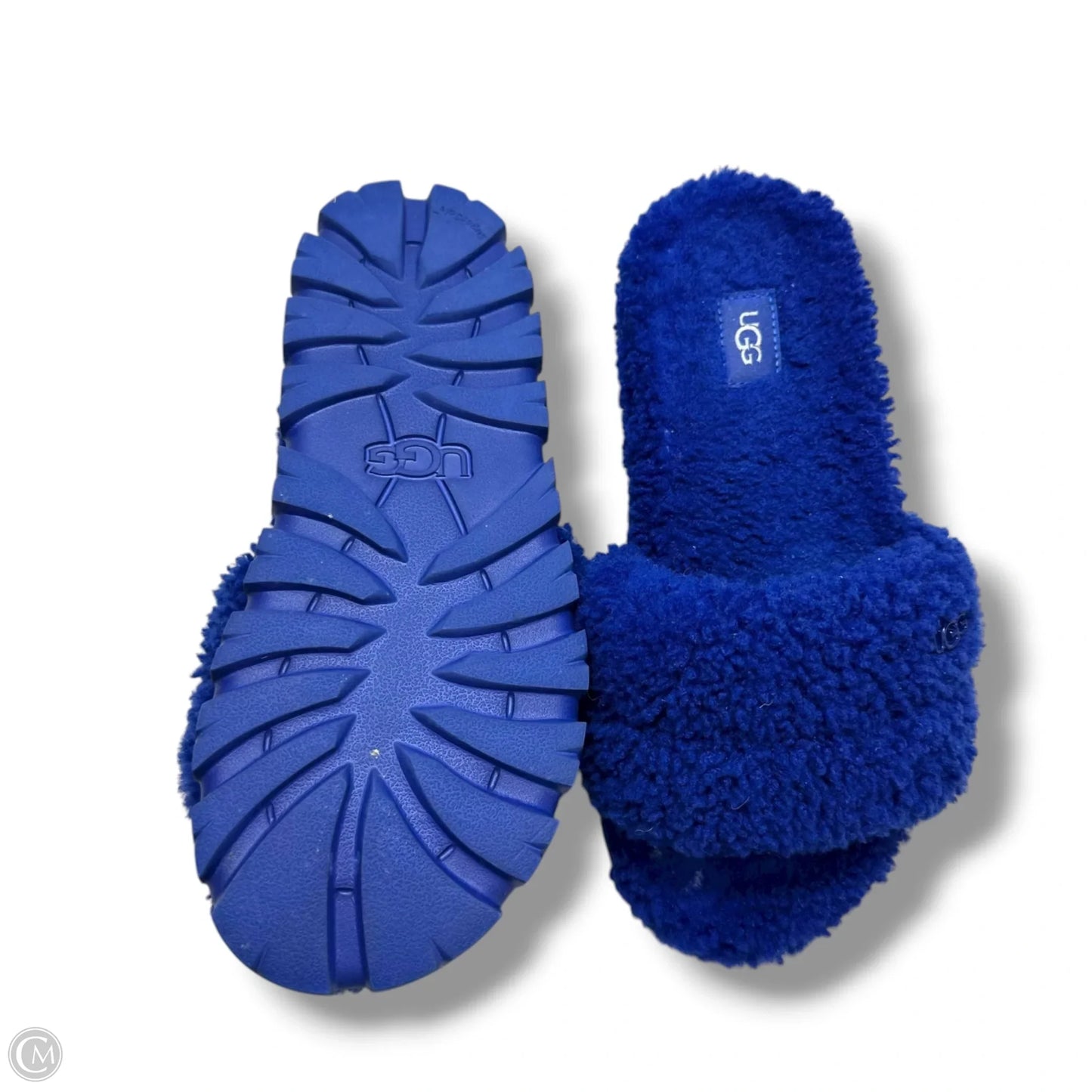 Sandals Designer By Ugg In Blue, Size: 7