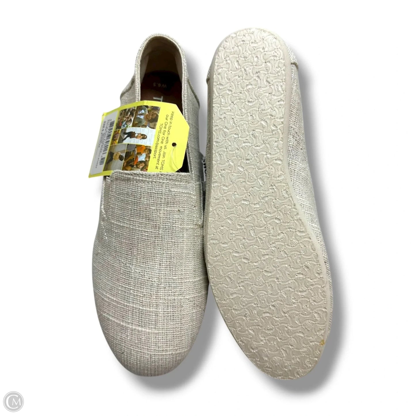 Shoes Flats By Toms In Ivory, Size: 6.5