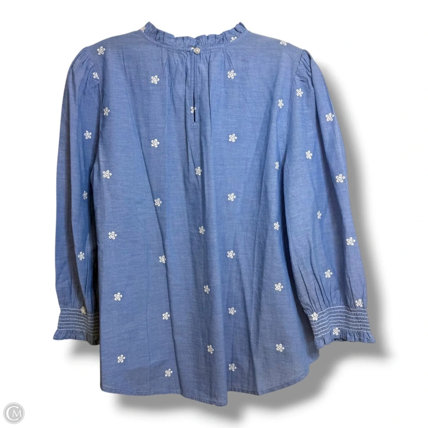 Top Long Sleeve By Loft In Blue, Size: L