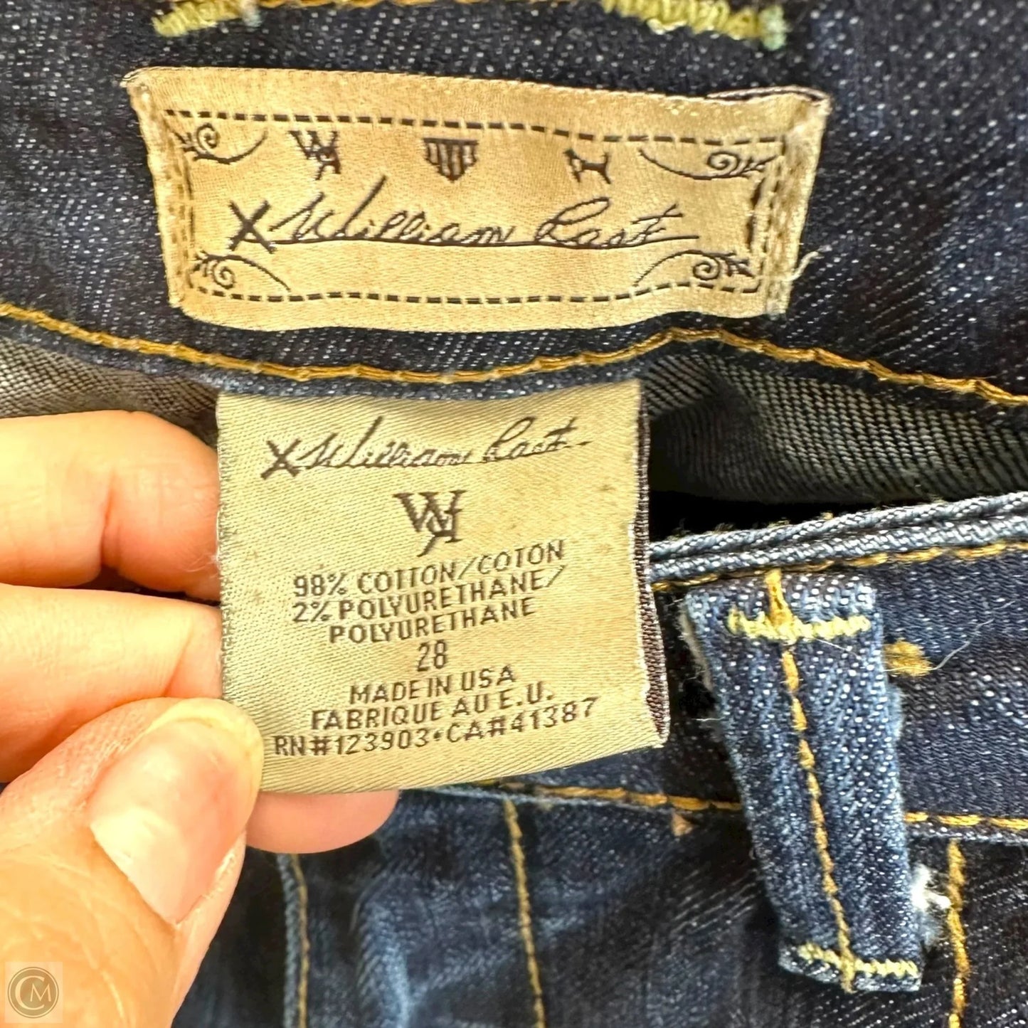 Jeans Flared By William Rast In Blue Denim, Size: 6