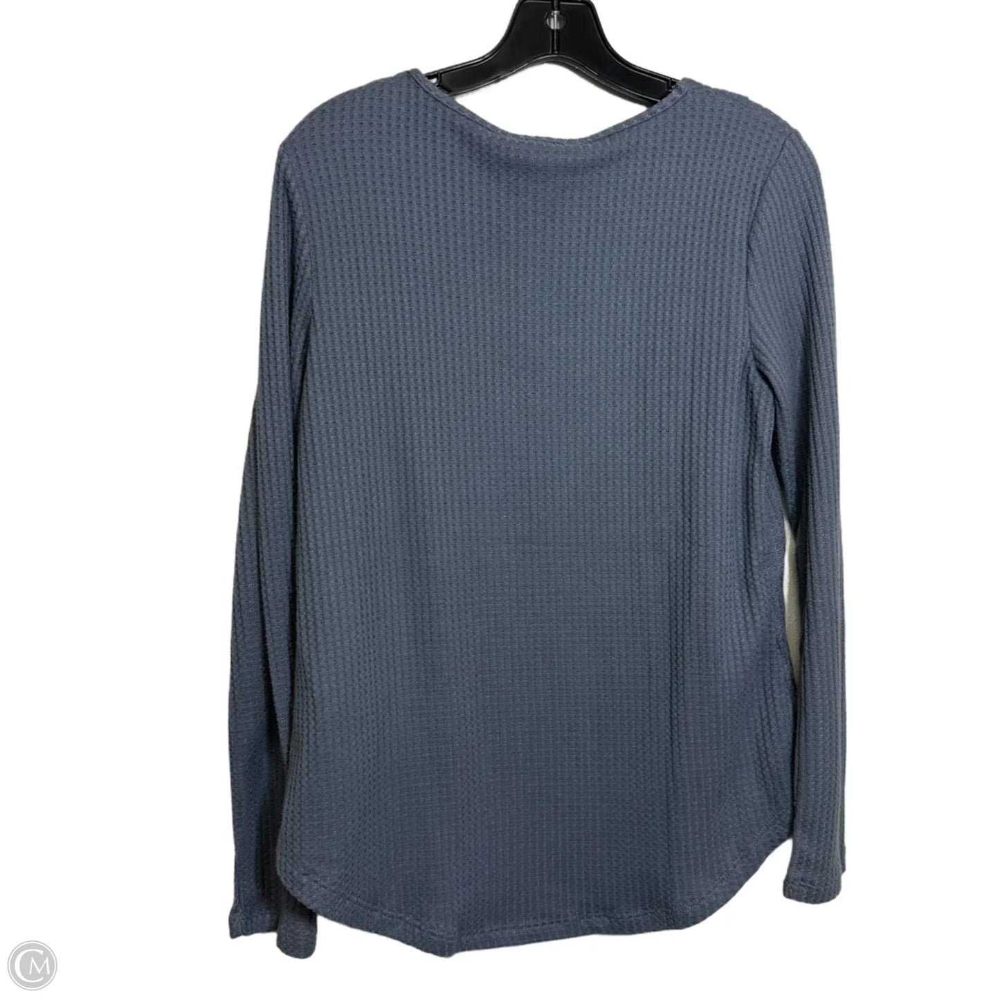 Top Long Sleeve By Workshop In Blue, Size: S