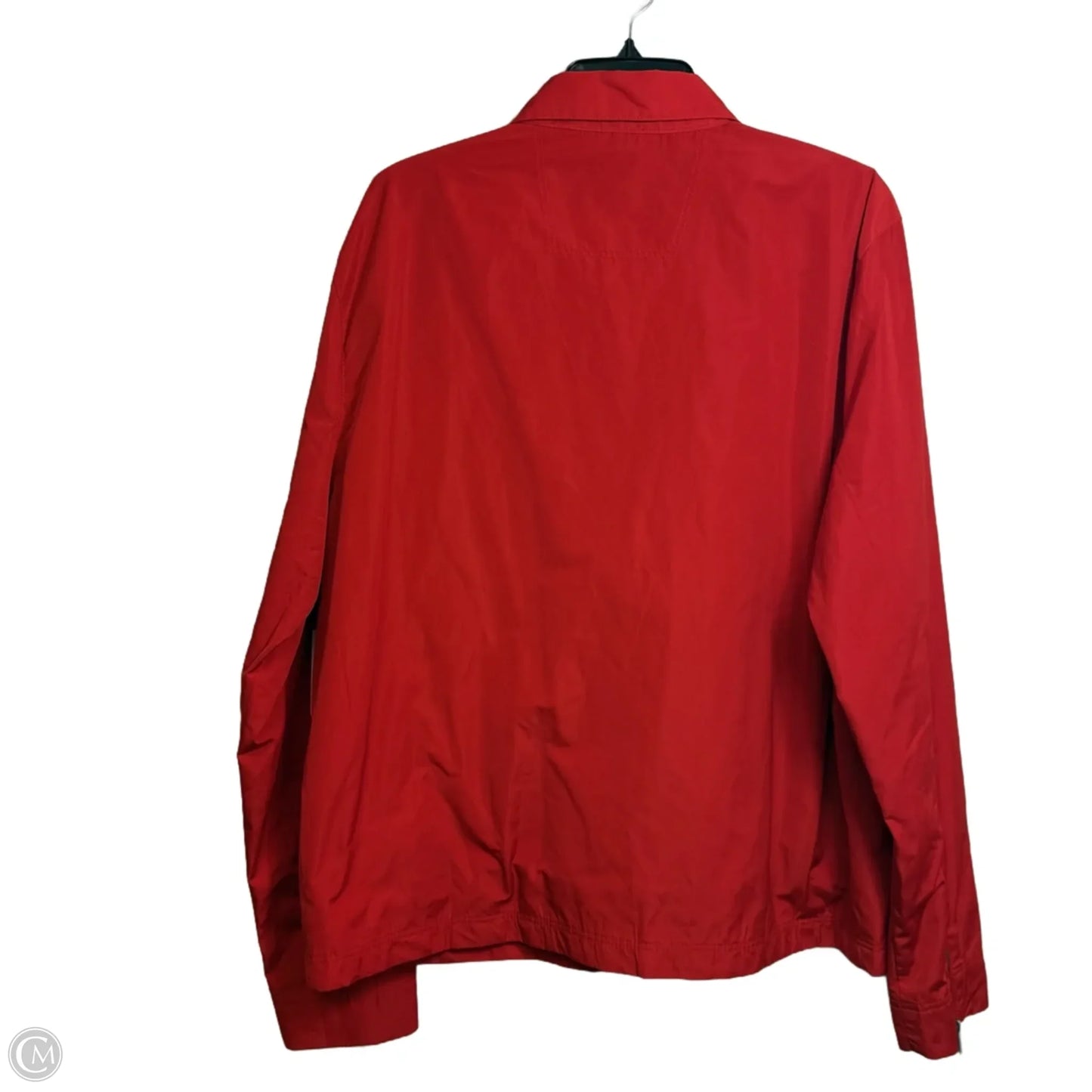 Jacket Windbreaker By Calvin Klein In Red, Size: Xl