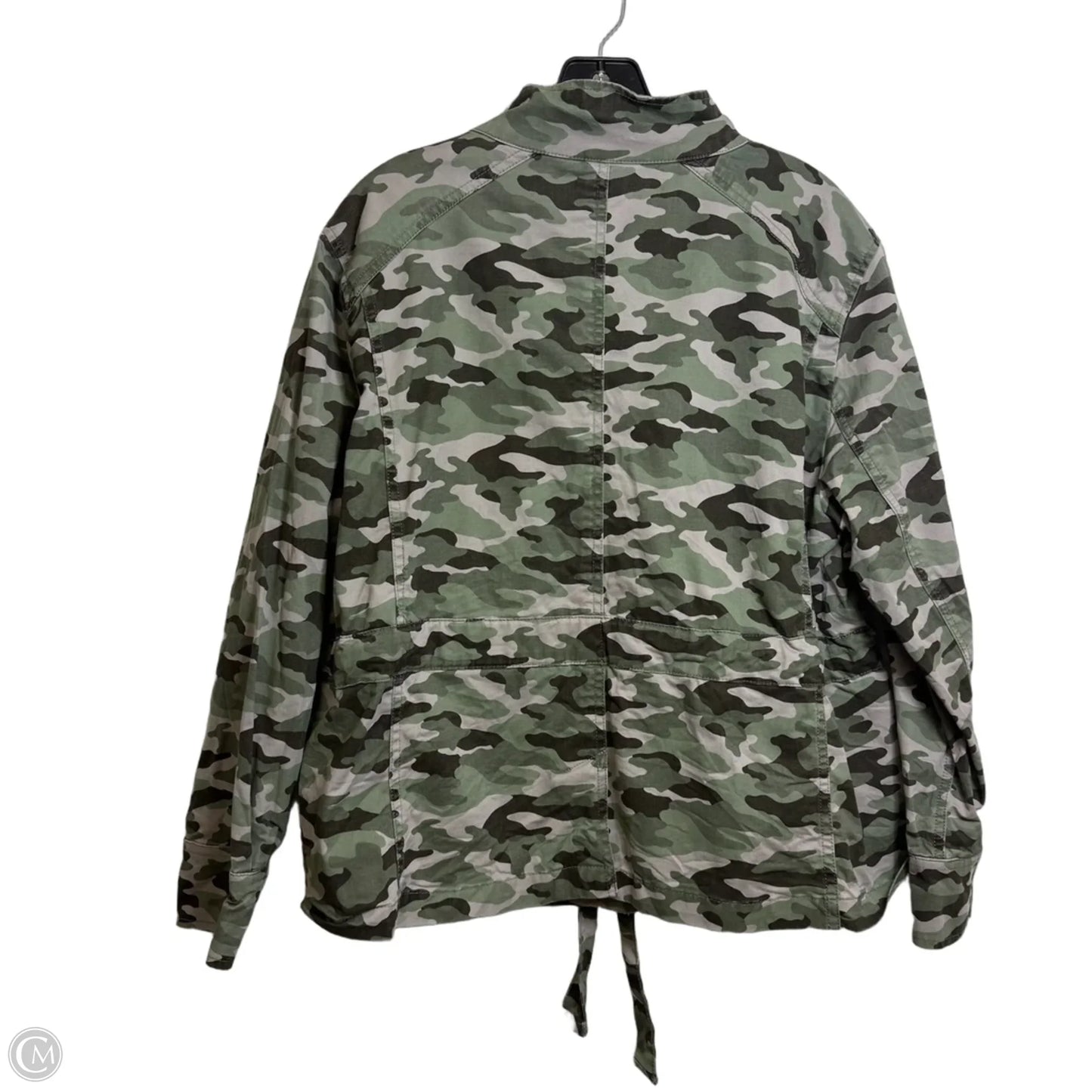 Jacket Denim By Banana Republic In Camouflage Print, Size: L