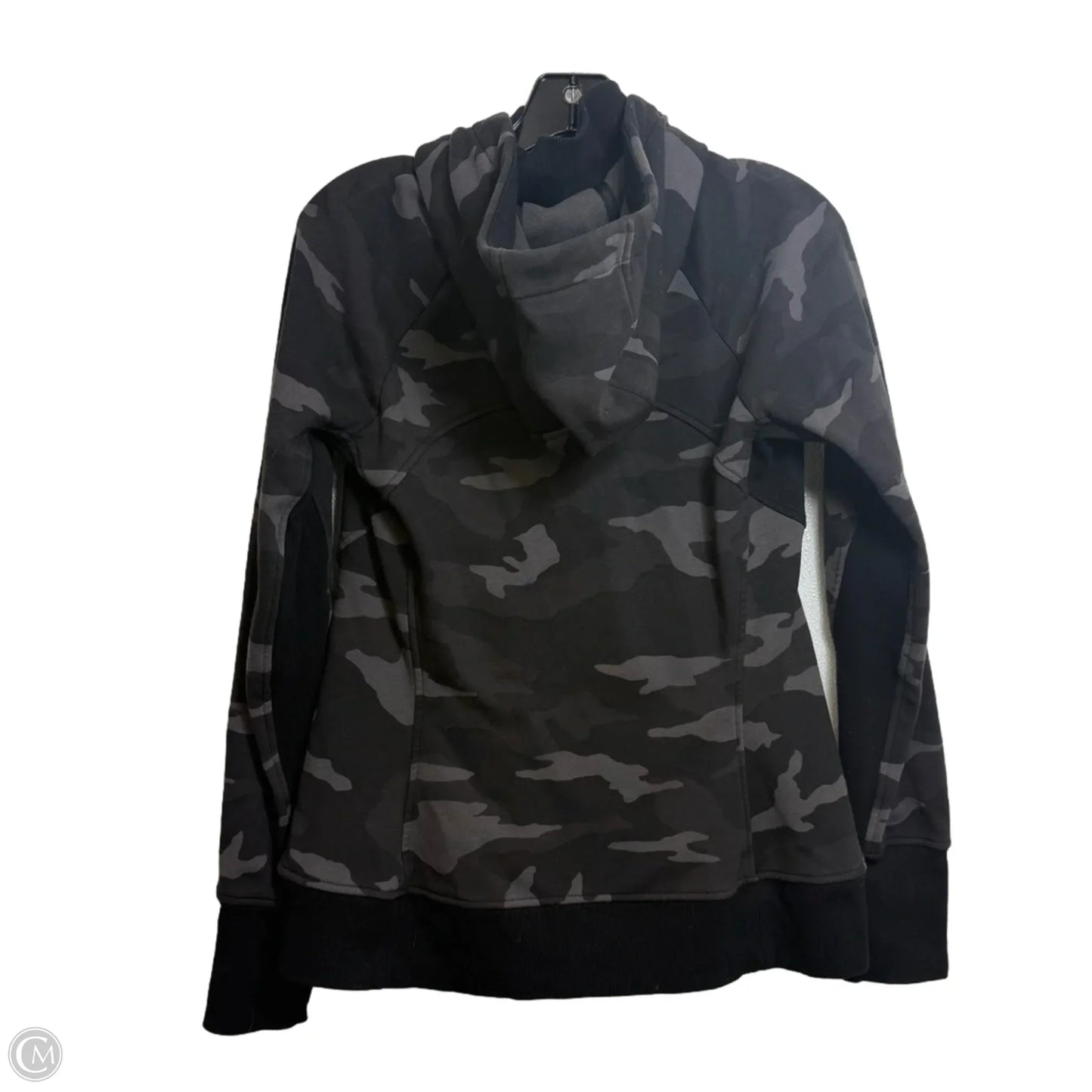 Athletic Sweatshirt Hoodie By Athleta In Camouflage Print, Size: M