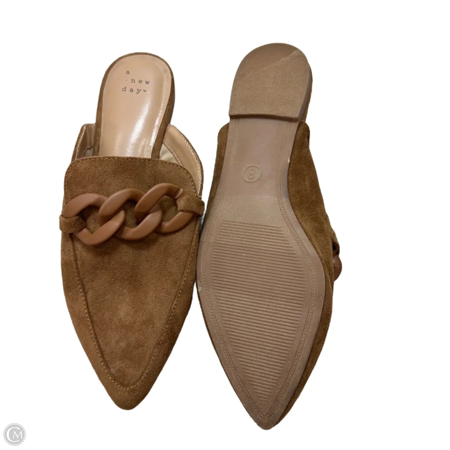 Shoes Flats By A New Day In Tan, Size: 8