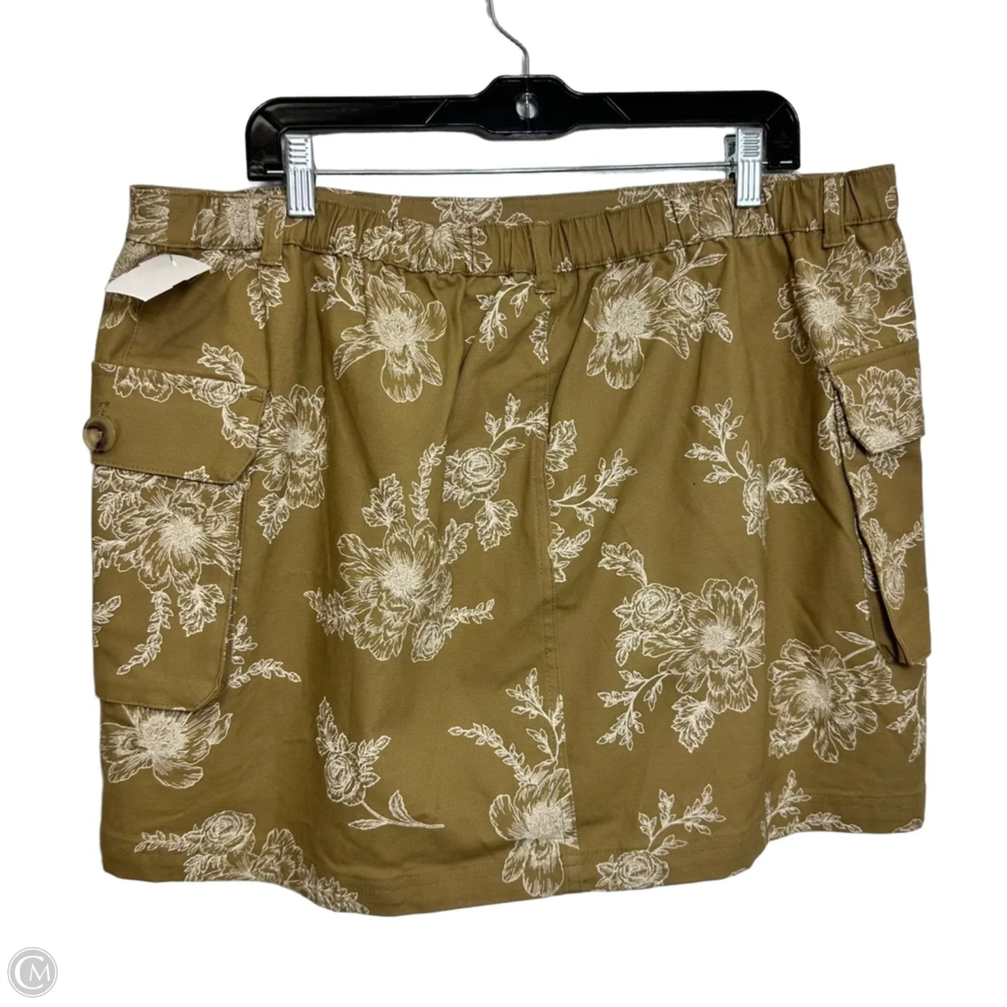 Skirt Mini & Short By Future Collective In Tan, Size: Xl