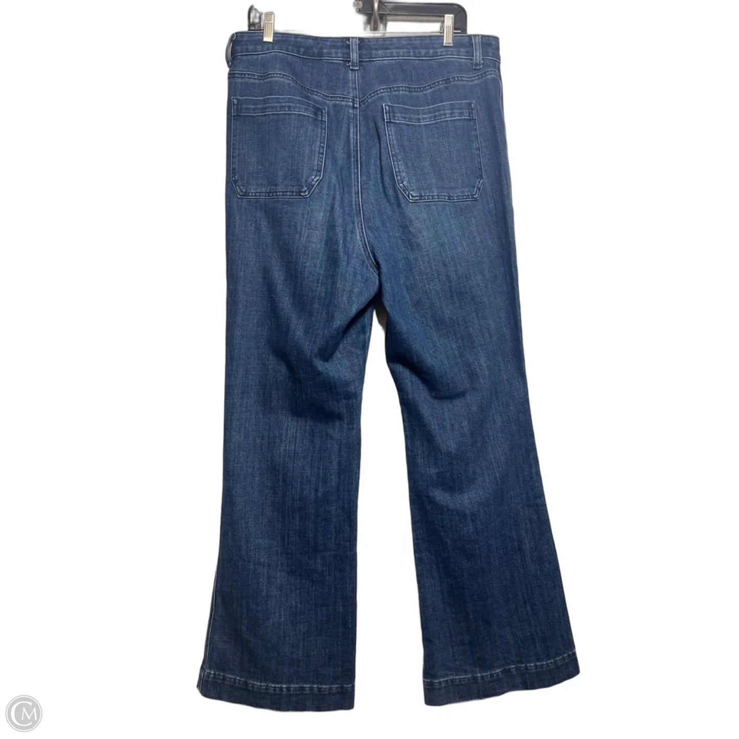 Jeans Flared By Talbots In Blue Denim, Size: 14