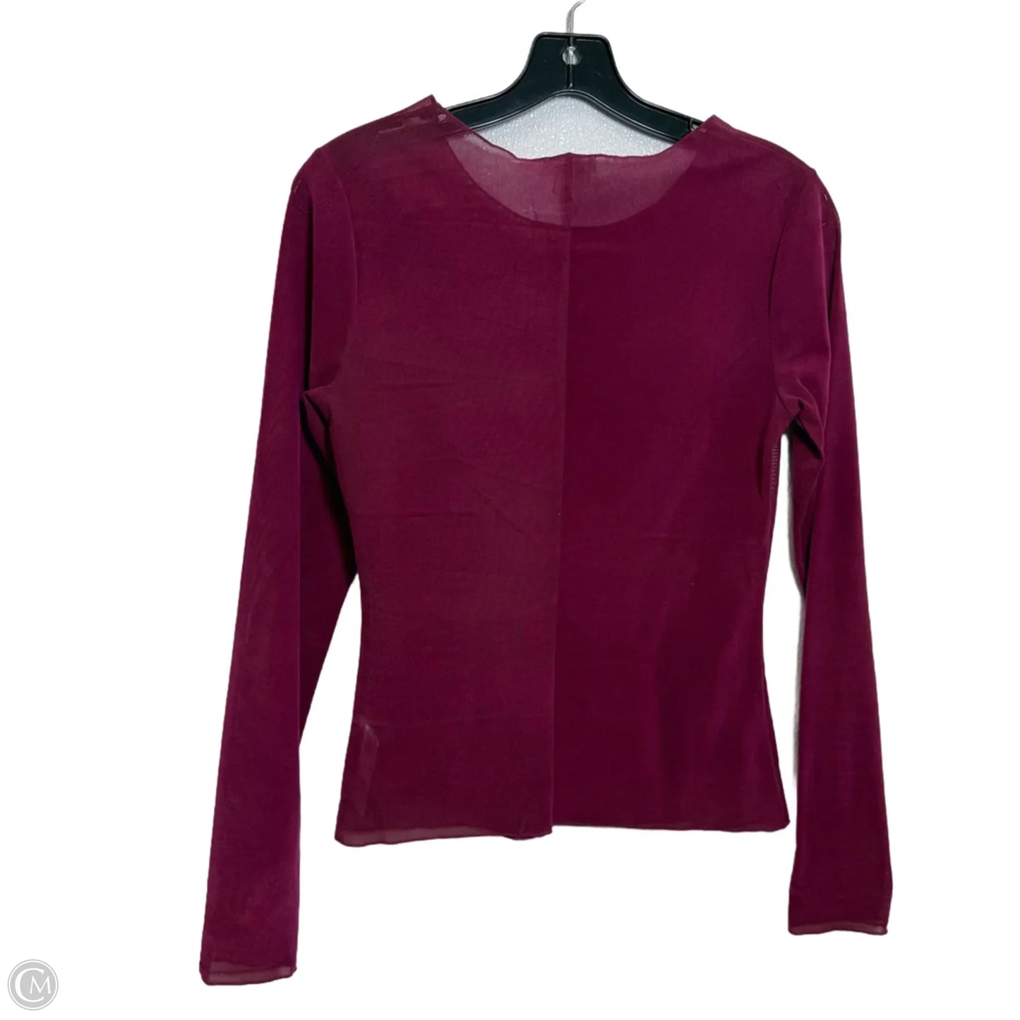 Top Long Sleeve By Free People In Maroon, Size: S