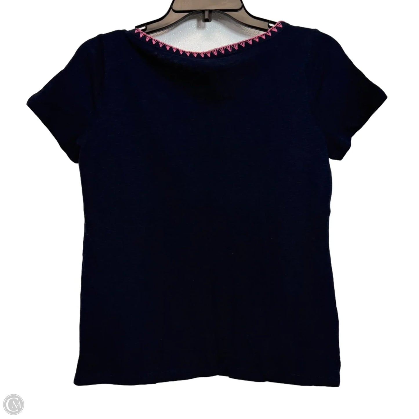 Top Short Sleeve By Talbots In Navy, Size: Xsp