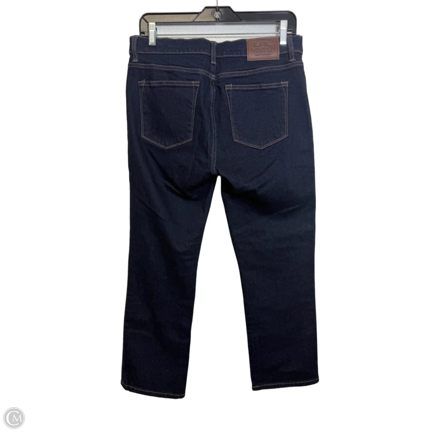 Jeans Straight By Lauren By Ralph Lauren In Blue Denim, Size: 6p