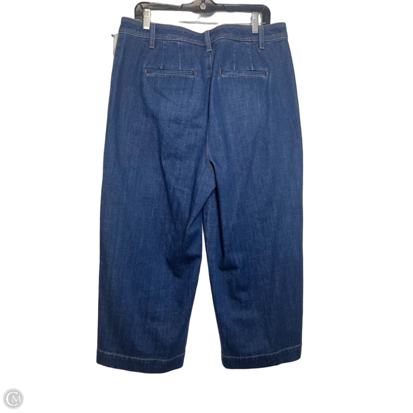 Jeans Wide Leg By Talbots In Blue Denim, Size: 14