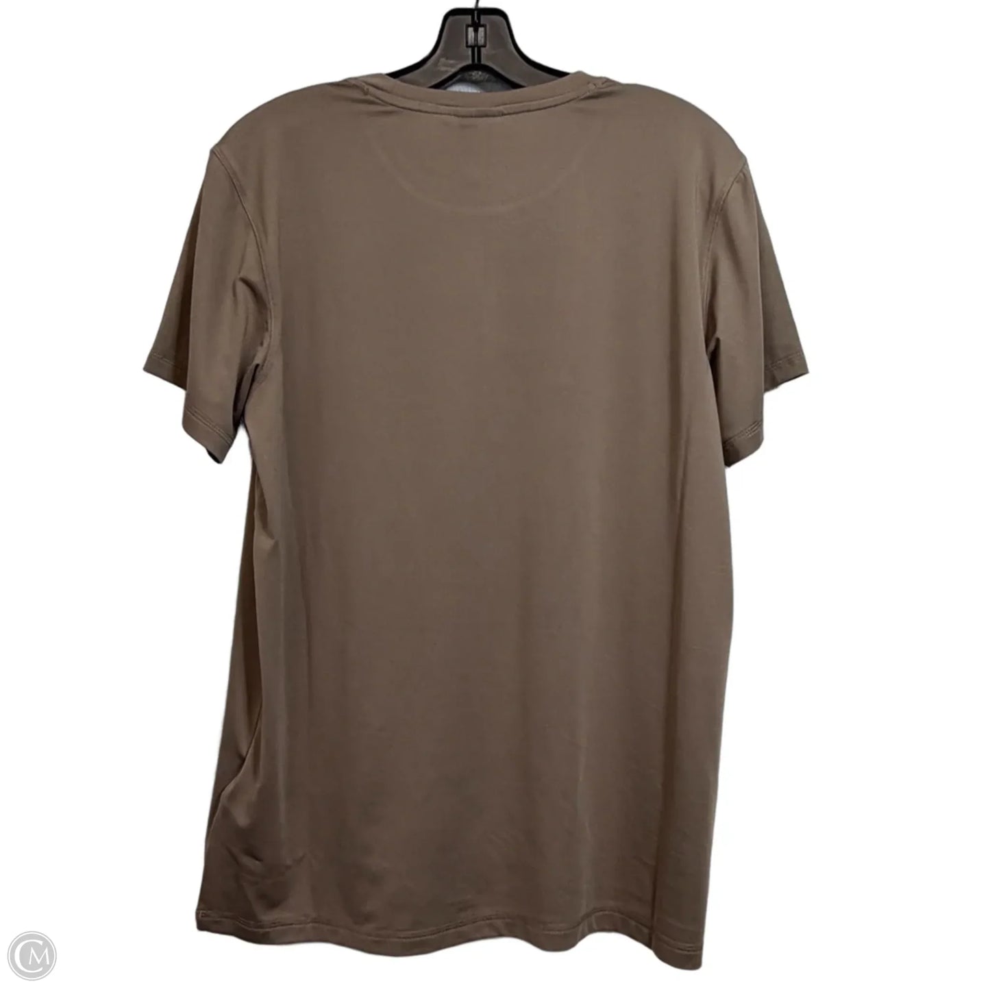 Athletic Top Short Sleeve By Adidas In Brown, Size: Xs