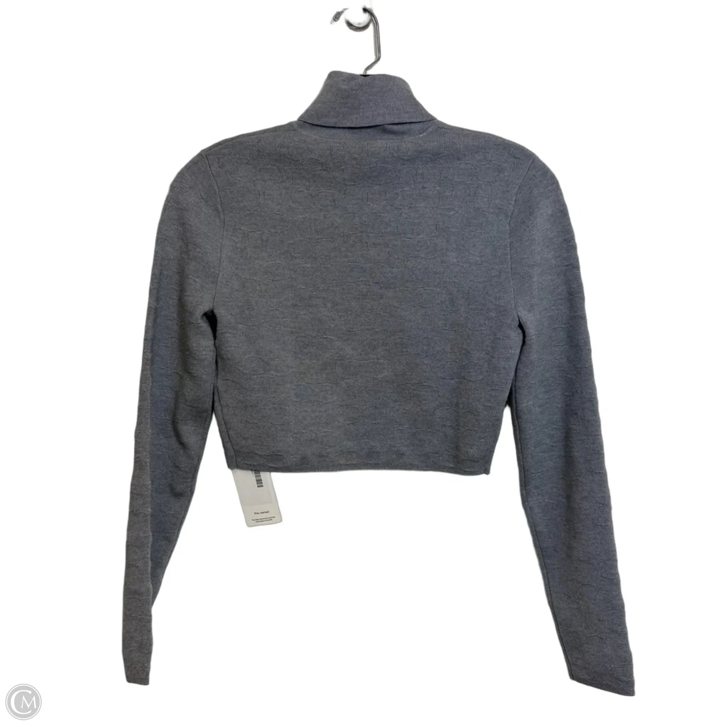 Top Long Sleeve Designer By Coach In Grey, Size: S