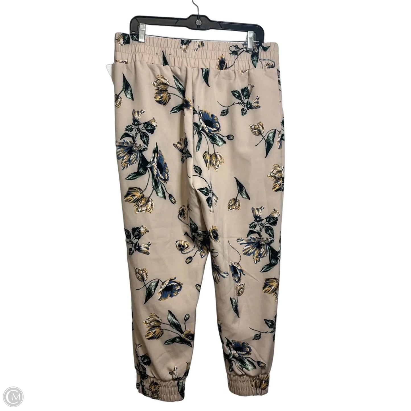 Pants Joggers By Clothes Mentor In Floral Print, Size: L