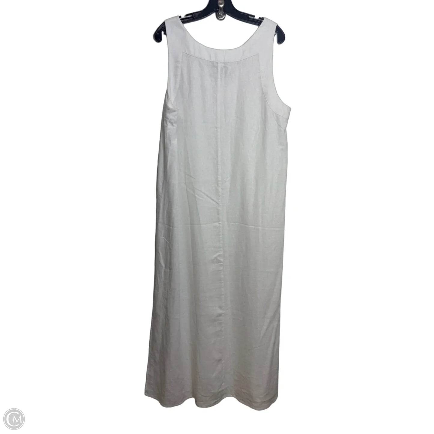 Dress Casual Maxi By Dkny In White, Size: L