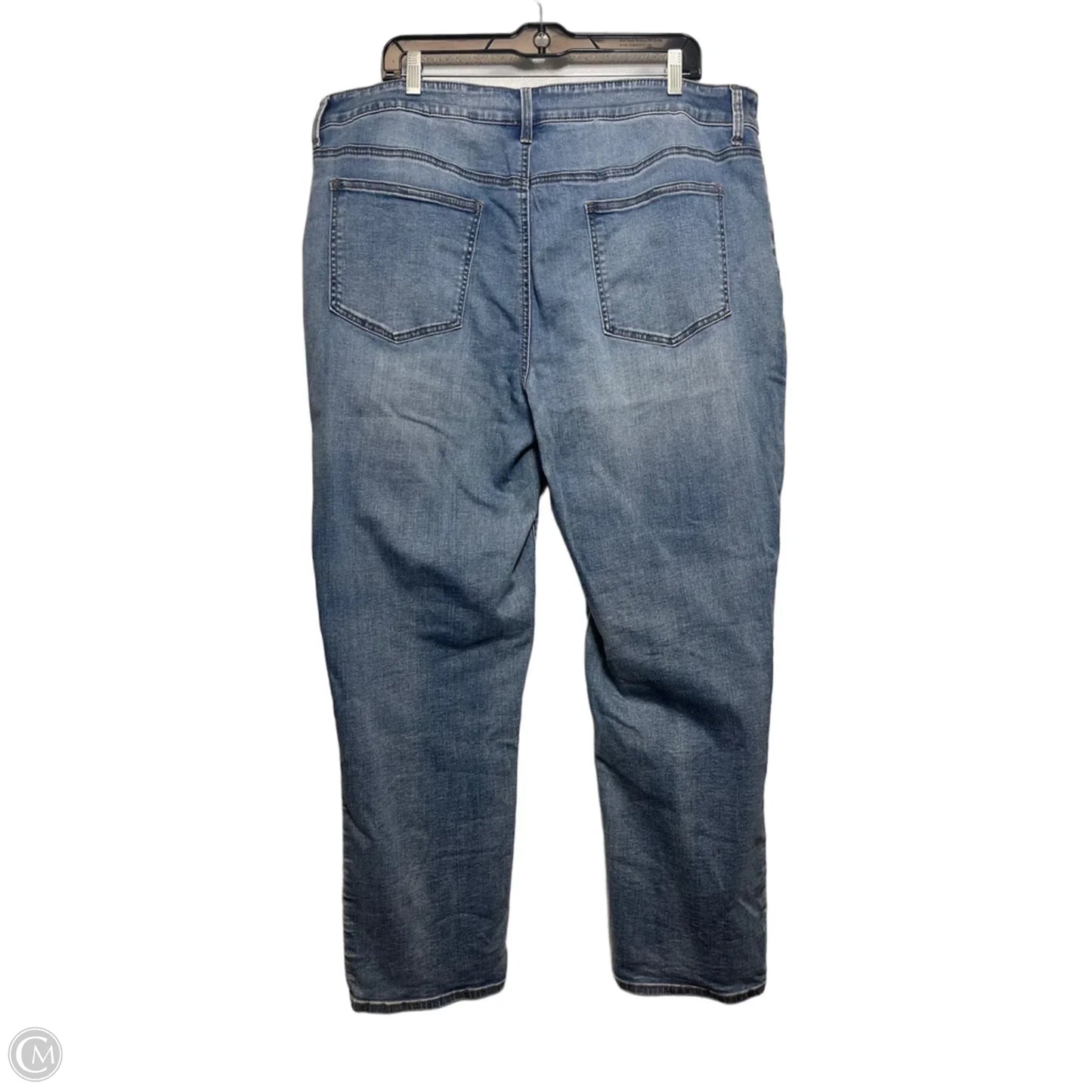 Jeans Cropped By Chicos In Blue Denim, Size: 16