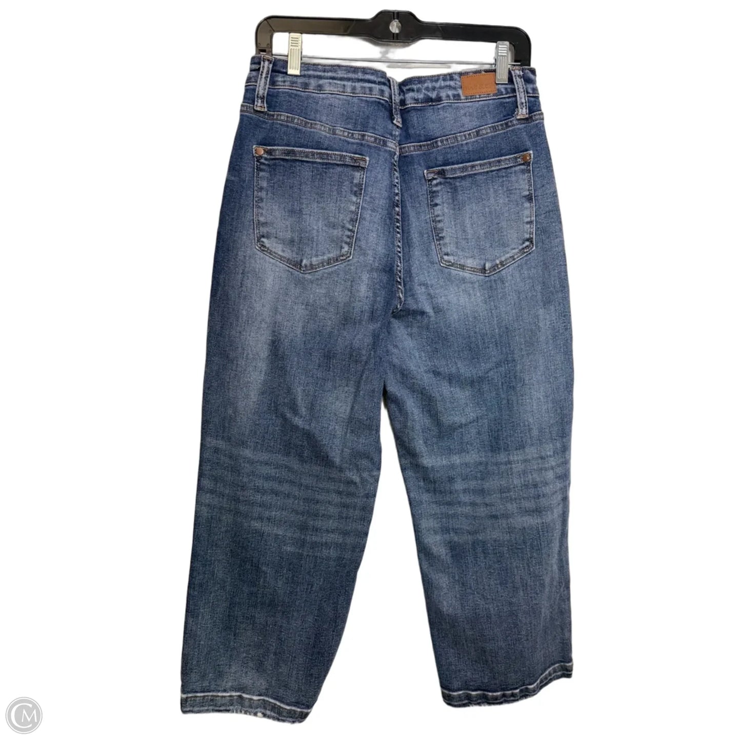 Jeans Cropped By Judy Blue In Blue Denim, Size: 8