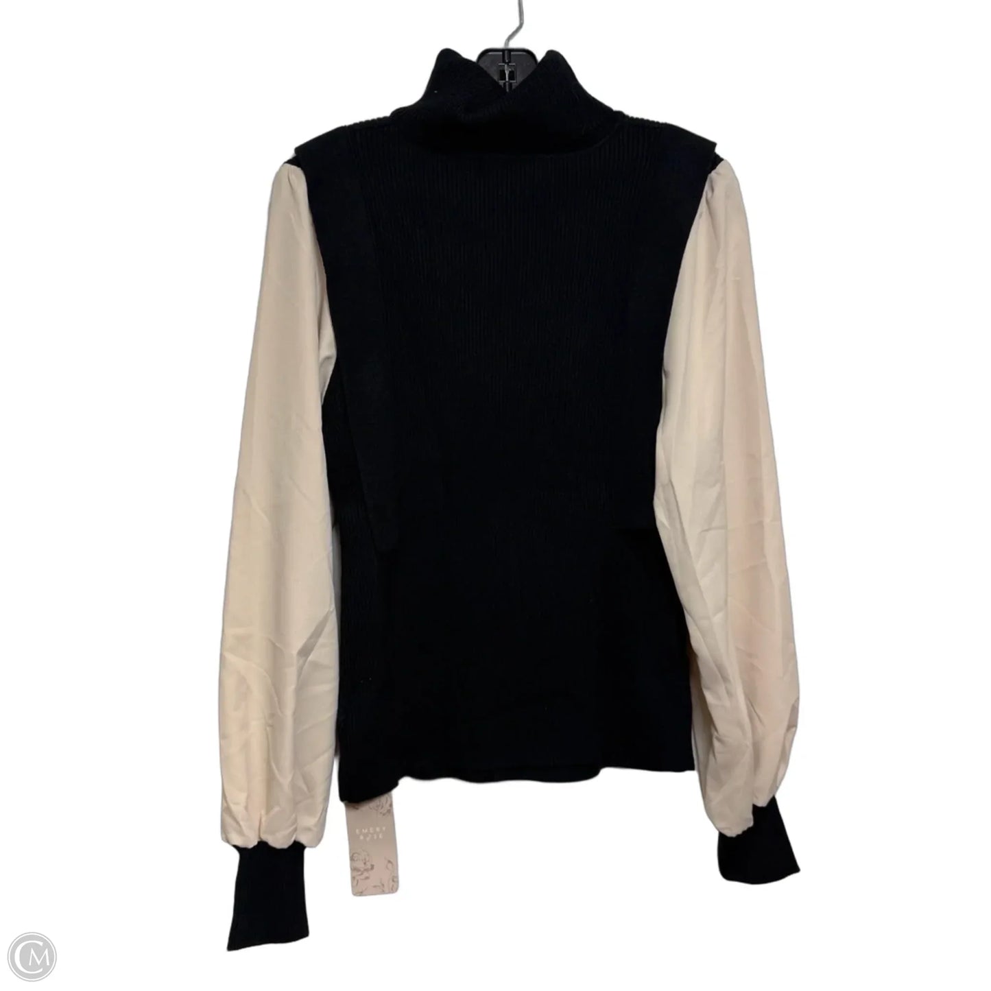 Top Long Sleeve By Emery Rose In Black, Size: L
