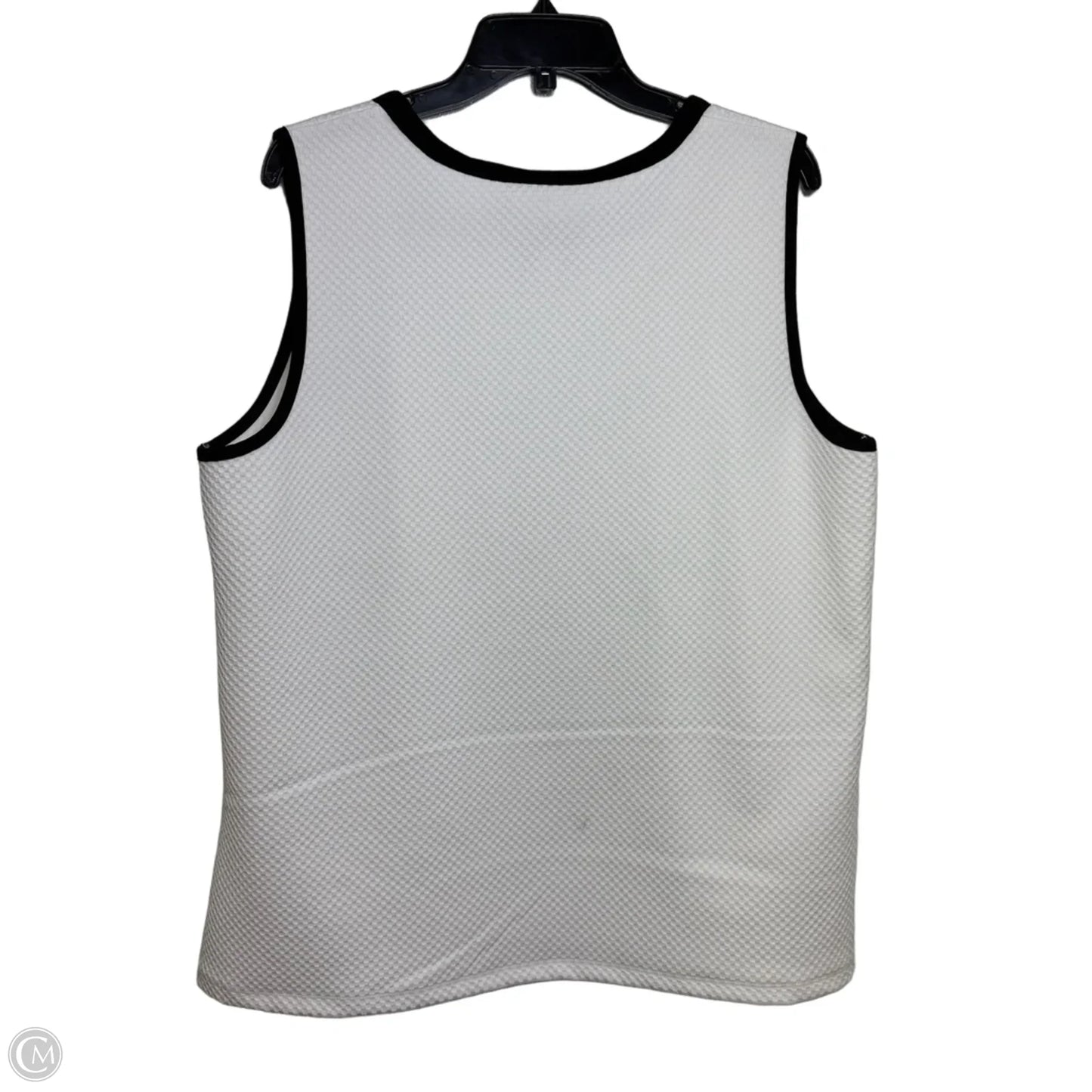 Top Sleeveless By Liz Claiborne In White, Size: Xxl