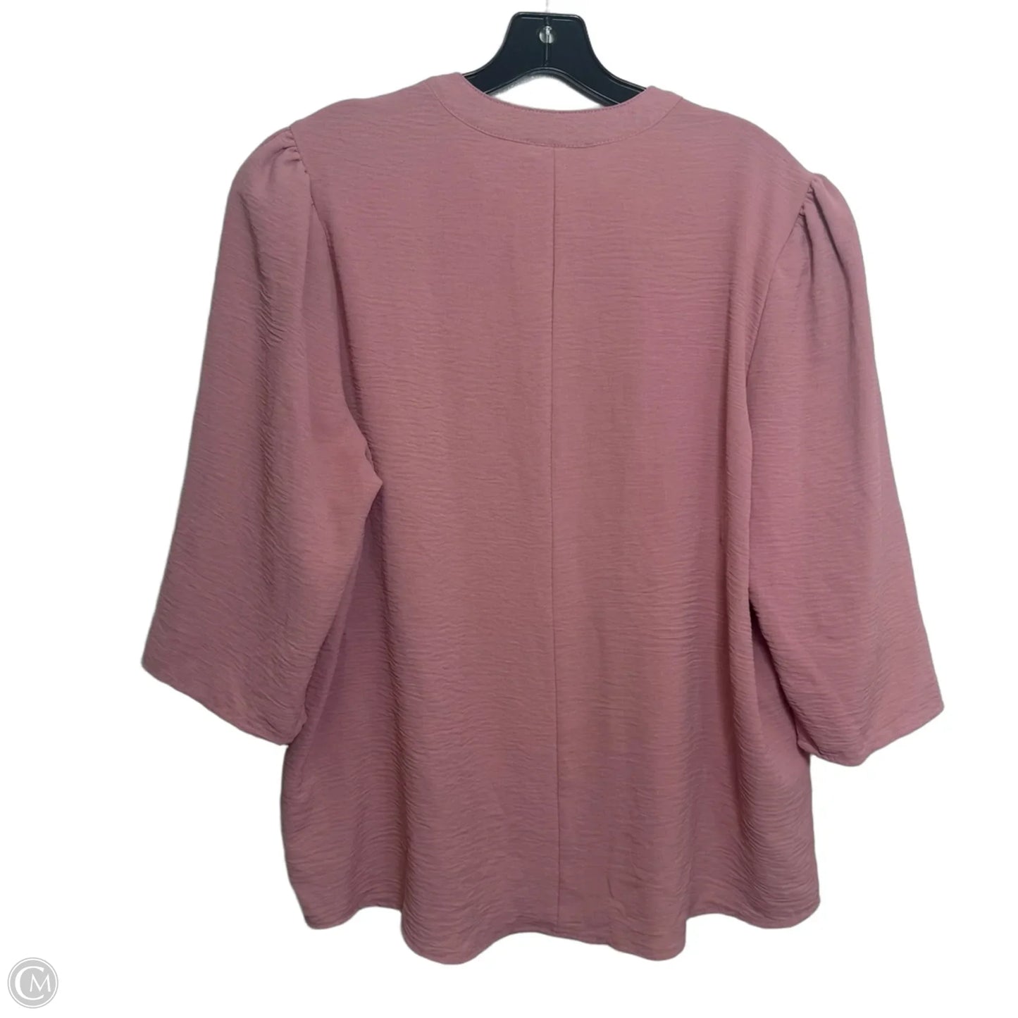 Top Long Sleeve By Cocomo In Mauve, Size: 1x