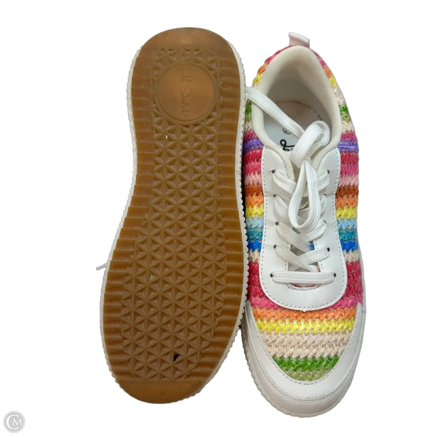Shoes Sneakers By Clothes Mentor In Rainbow Print, Size: 9