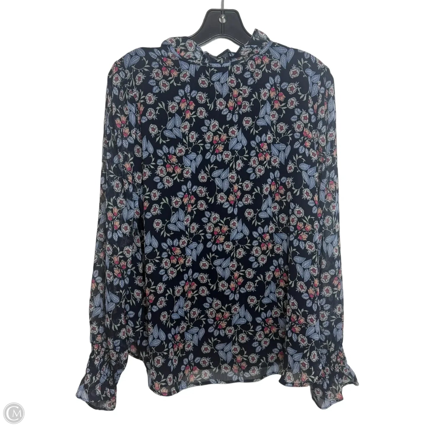 Top Long Sleeve By Loft In Paisley Print, Size: S