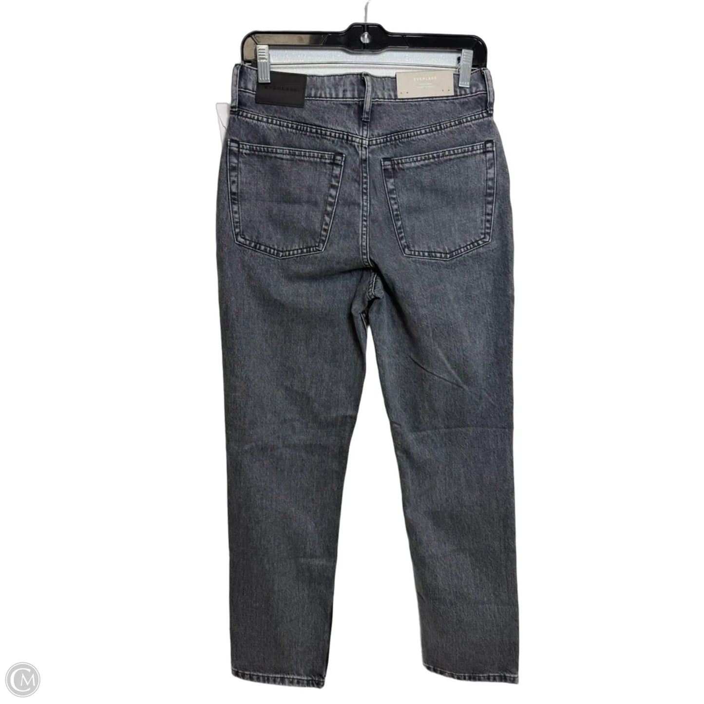 Jeans Straight By Everlane In Black Denim, Size: 4