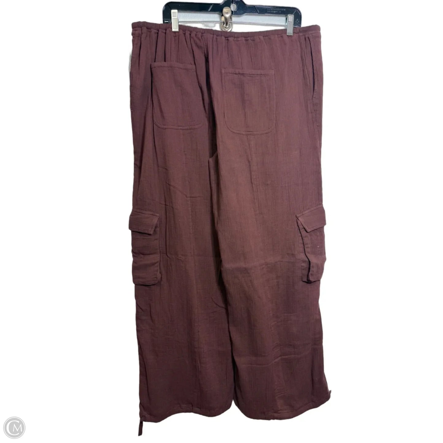 Zira Gauze Cargo Pants Cargo & Utility By SER.O.YA In Brown, Size: M