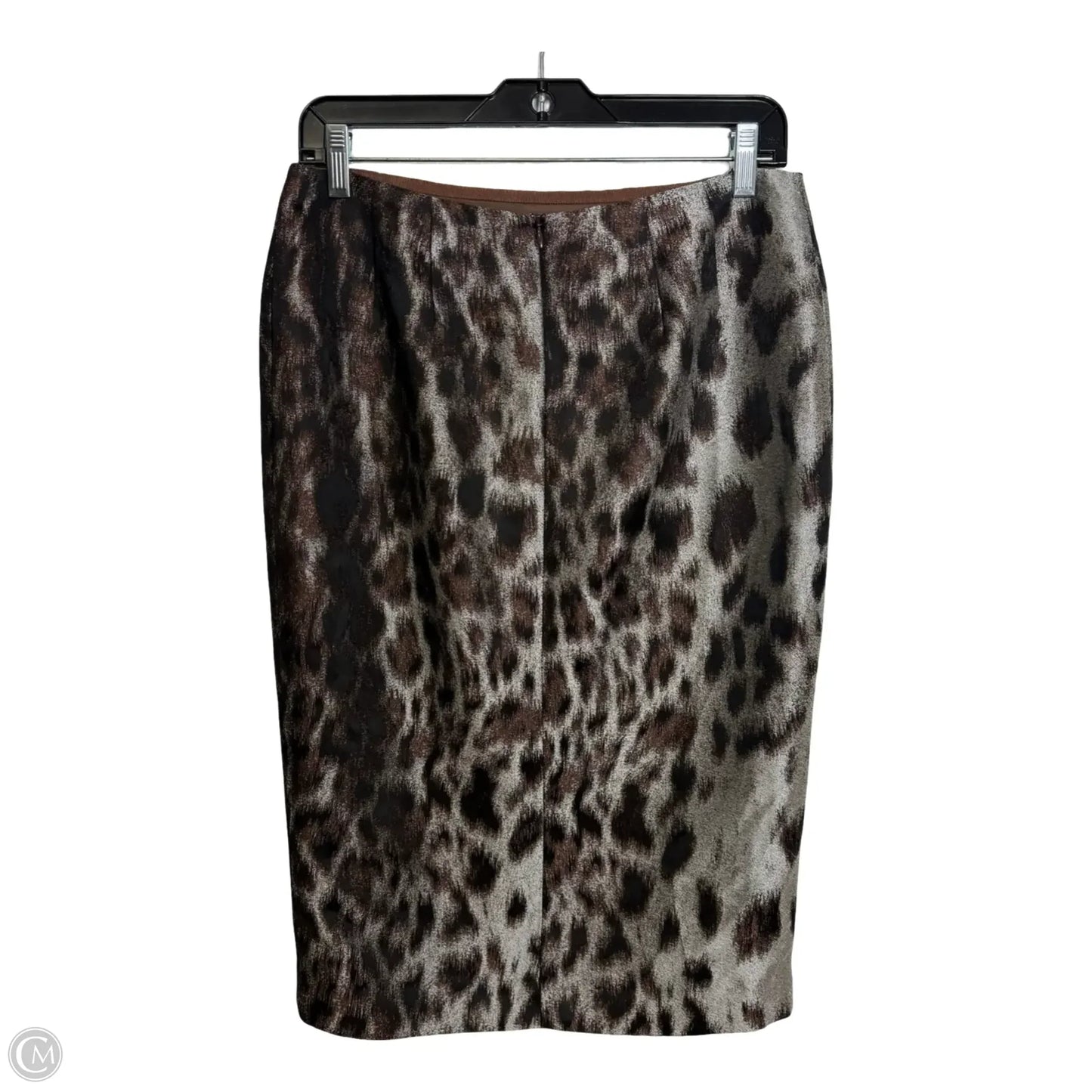 Skirt Designer By Lafayette 148 In Animal Print, Size: 6