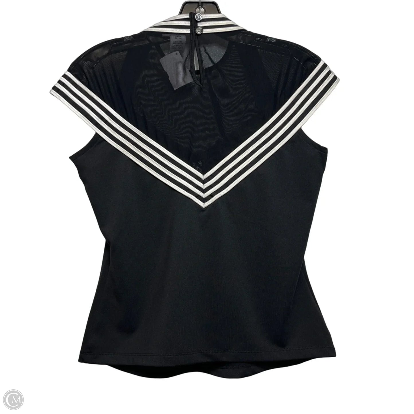 Top Sleeveless By Milano In Black & White, Size: S