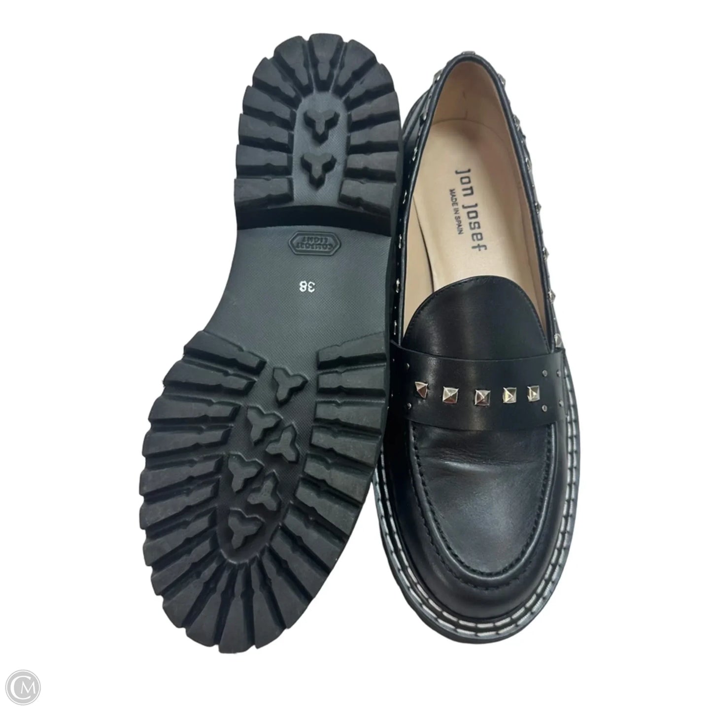 Loafers Shoes Flats By JON JOSEPH In Black, Size: 38