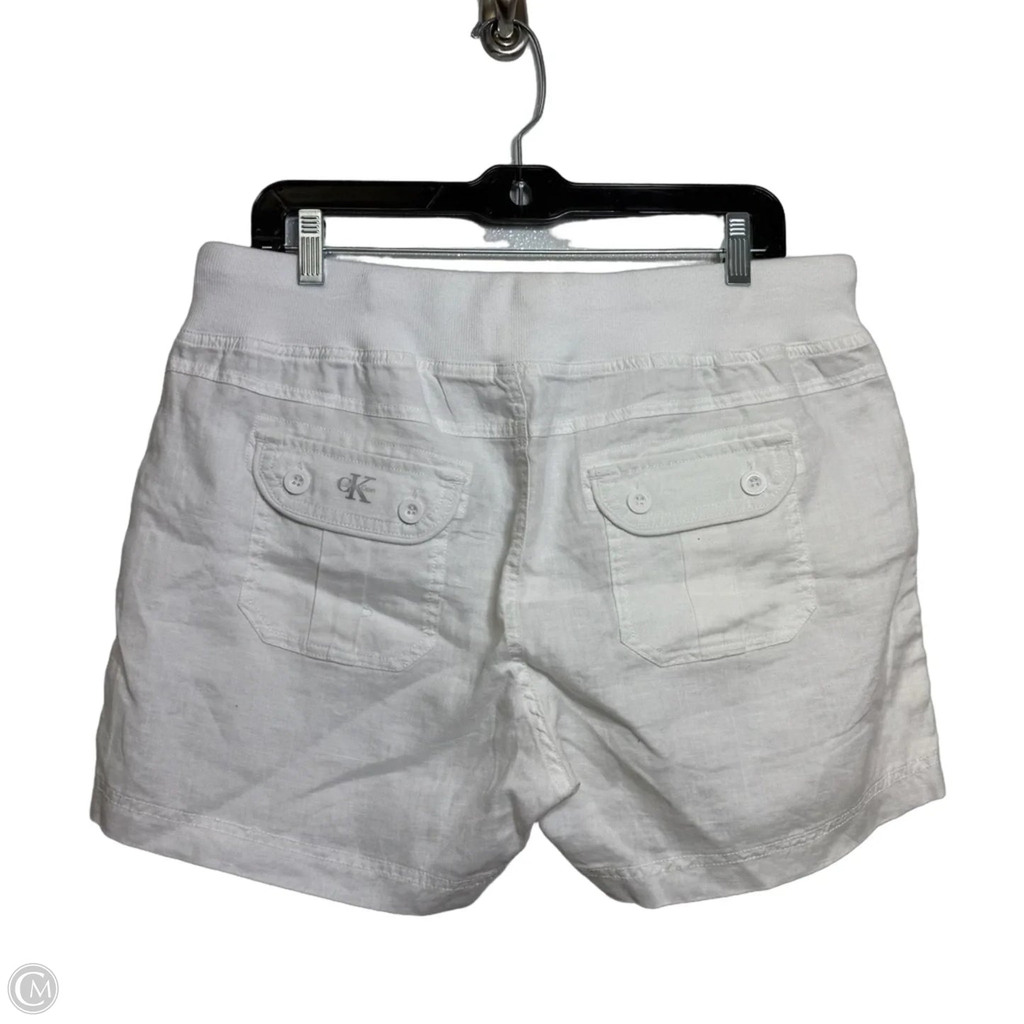 Shorts By Calvin Klein In White, Size: L