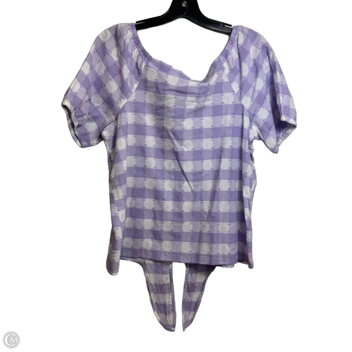 Top Short Sleeve By Loft In Purple, Size: S