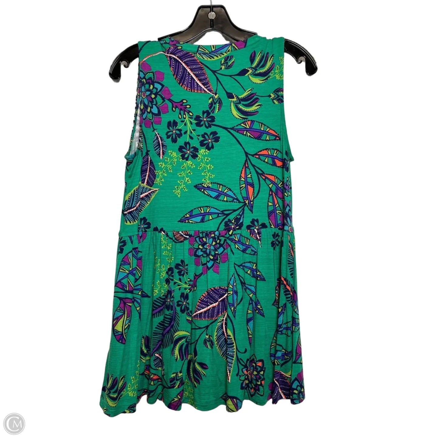 Top Sleeveless By Cupio In Green, Size: M