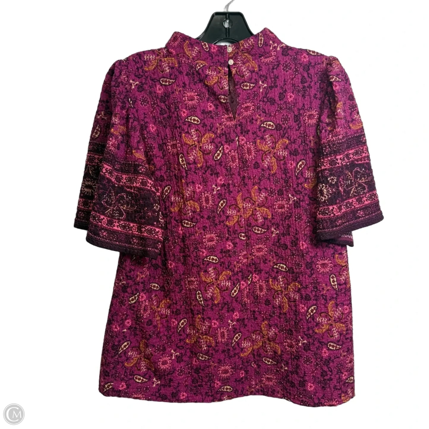 Top Short Sleeve By Loft In Pink, Size: S